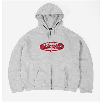 Wasted Paris Yard Boxy Zip Hoodie Ash Grey